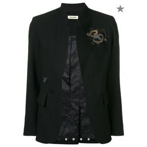 Black blazer with Crystal designs